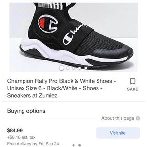 black champion shoes